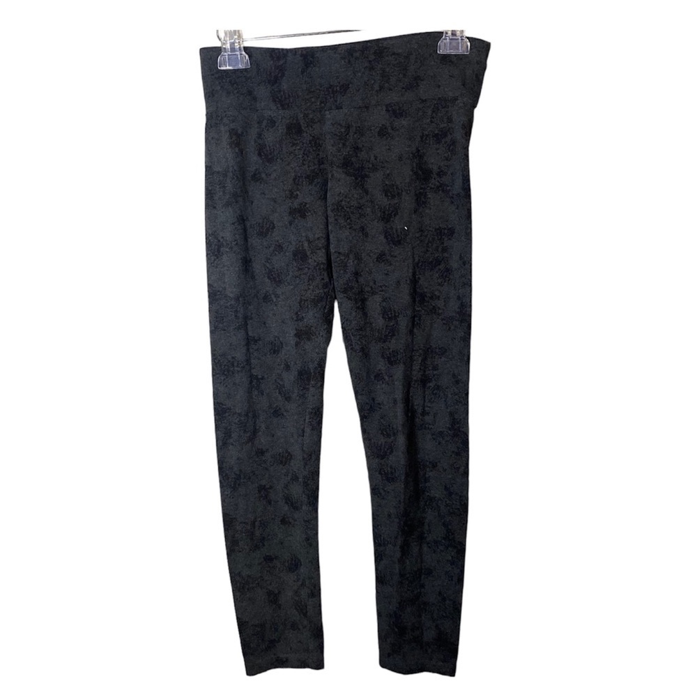CALVIN KLEIN Performance Quick Dry Gray Black Print Workout Gym Leggings